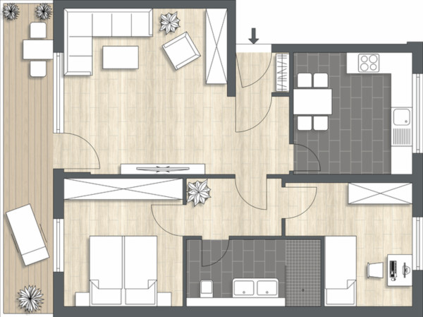Wohnungsgrundrisse für die Immobilienvermarktung