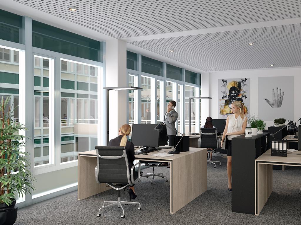 Visualisierung modernes Büro