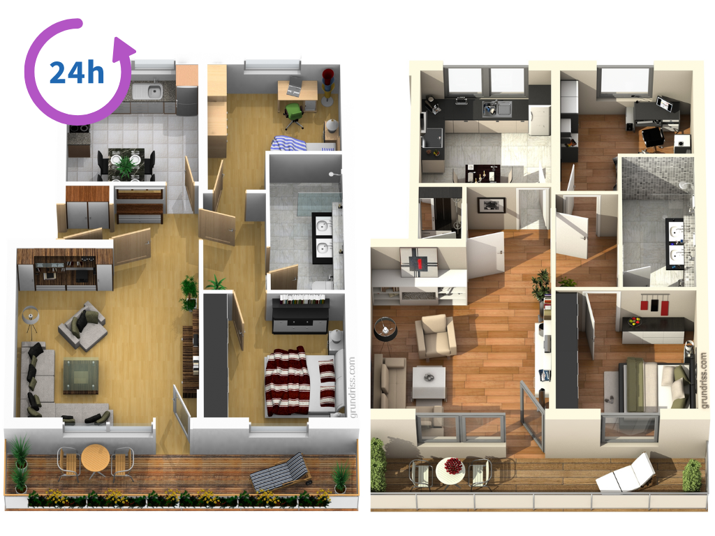 Grundriss Typ 6 und 7